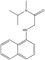 N-methyl-2-(naphthalen-1-ylamino)-N-(propan-2-yl)acetamide Struktur