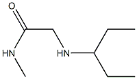 N-methyl-2-(pentan-3-ylamino)acetamide Struktur