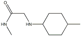 N-methyl-2-[(4-methylcyclohexyl)amino]acetamide Struktur