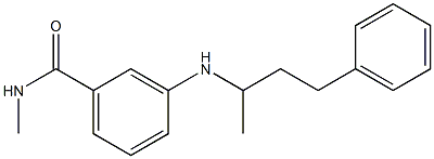 N-methyl-3-[(4-phenylbutan-2-yl)amino]benzamide Struktur