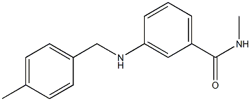 N-methyl-3-{[(4-methylphenyl)methyl]amino}benzamide Struktur