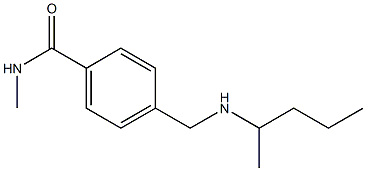 N-methyl-4-[(pentan-2-ylamino)methyl]benzamide Struktur