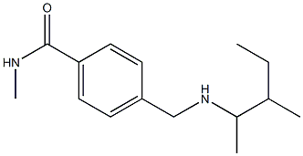 N-methyl-4-{[(3-methylpentan-2-yl)amino]methyl}benzamide Struktur