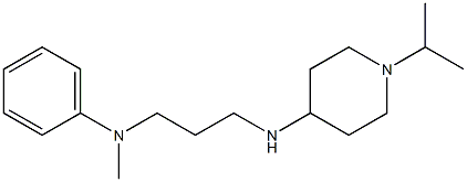 N-methyl-N-(3-{[1-(propan-2-yl)piperidin-4-yl]amino}propyl)aniline Struktur