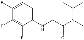 N-methyl-N-(propan-2-yl)-2-[(2,3,4-trifluorophenyl)amino]acetamide Struktur