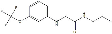 N-propyl-2-{[3-(trifluoromethoxy)phenyl]amino}acetamide Struktur