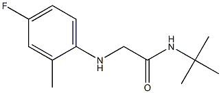 N-tert-butyl-2-[(4-fluoro-2-methylphenyl)amino]acetamide Struktur