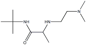 N-tert-butyl-2-{[2-(dimethylamino)ethyl]amino}propanamide Struktur