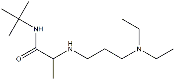 N-tert-butyl-2-{[3-(diethylamino)propyl]amino}propanamide Struktur