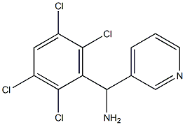 pyridin-3-yl(2,3,5,6-tetrachlorophenyl)methanamine Struktur