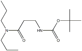 tert-butyl 3-(dipropylamino)-3-oxopropylcarbamate Struktur