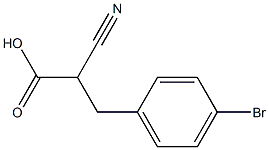 3-(4-Bromophenyl)-2-cyanopropionic acid Struktur