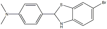 4-(6-BROMO-2,3-DIHYDROBENZO[D]THIAZOL-2-YL)-N,N-DIMETHYLBENZENAMINE Struktur