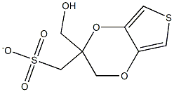 Thieno[3,4-b]-1,4-dioxin-2-methanol,  2,3-dihydro-,  2-methanesulfonate Struktur