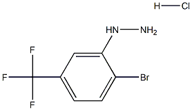 2-BROMO-5-TRIFLUOROMETHYLPHENYLHYDRAZINE HCL Struktur