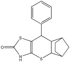 9-phenyl-3,7-dithia-5-azatetracyclo[9.2.1.0~2,10~.0~4,8~]tetradec-4(8)-en-6-one Struktur