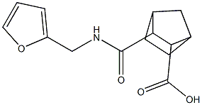 3-{[(2-furylmethyl)amino]carbonyl}bicyclo[2.2.1]heptane-2-carboxylic acid Struktur