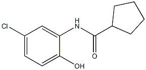 N-(5-chloro-2-hydroxyphenyl)cyclopentanecarboxamide Struktur