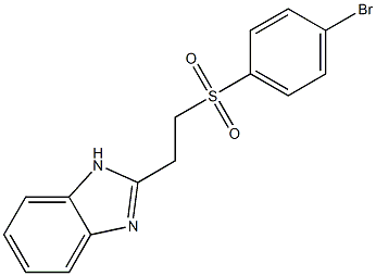 2-(1H-benzimidazol-2-yl)ethyl 4-bromophenyl sulfone Struktur