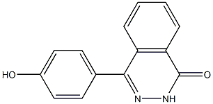 4-(4-hydroxyphenyl)phthalazin-1(2H)-one Struktur