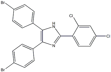 4,5-bis(4-bromophenyl)-2-(2,4-dichlorophenyl)-1H-imidazole Struktur