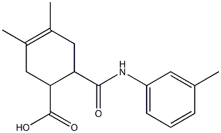 3,4-dimethyl-6-(3-toluidinocarbonyl)-3-cyclohexene-1-carboxylic acid Struktur