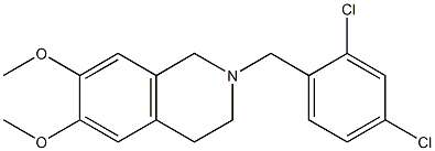 2-(2,4-dichlorobenzyl)-6,7-dimethoxy-1,2,3,4-tetrahydroisoquinoline Struktur