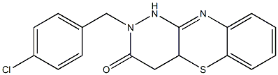 2-(4-chlorobenzyl)-1,2,4,4a-tetrahydro-3H-pyridazino[4,3-b][1,4]benzothiazin-3-one Struktur