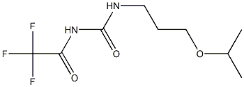 N-(3-isopropoxypropyl)-N'-(trifluoroacetyl)urea Struktur