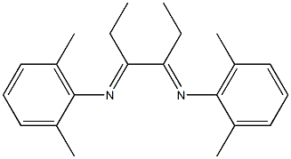 N-(2,6-dimethylphenyl)-N-{2-[(2,6-dimethylphenyl)imino]-1-ethylbutylidene}amine Struktur