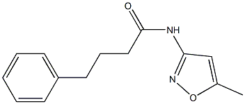 N-(5-methyl-3-isoxazolyl)-4-phenylbutanamide Struktur