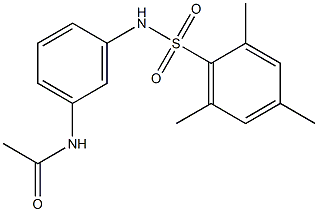 N-{3-[(mesitylsulfonyl)amino]phenyl}acetamide Struktur