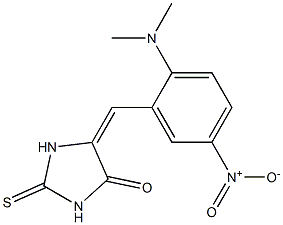 5-{2-(dimethylamino)-5-nitrobenzylidene}-2-thioxo-4-imidazolidinone Struktur