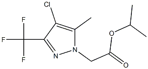 isopropyl [4-chloro-5-methyl-3-(trifluoromethyl)-1H-pyrazol-1-yl]acetate Struktur