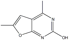 4,6-dimethylfuro[2,3-d]pyrimidin-2-ol Struktur