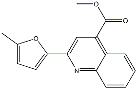 methyl 2-(5-methyl-2-furyl)-4-quinolinecarboxylate Struktur