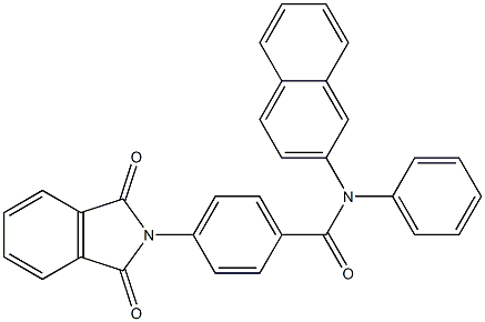 4-(1,3-dioxo-1,3-dihydro-2H-isoindol-2-yl)-N-(2-naphthyl)-N-phenylbenzamide Struktur