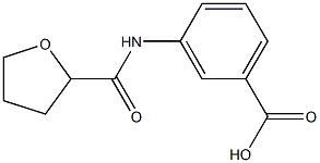 3-[(tetrahydro-2-furanylcarbonyl)amino]benzoic acid Struktur