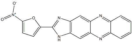 2-{5-nitro-2-furyl}-1H-imidazo[4,5-b]phenazine Struktur