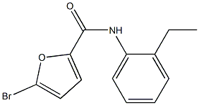 5-bromo-N-(2-ethylphenyl)-2-furamide Struktur