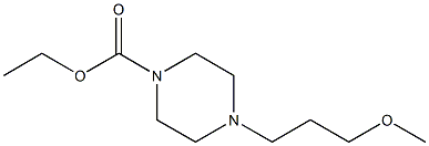 ethyl 4-(3-methoxypropyl)-1-piperazinecarboxylate Struktur