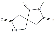 2-methyl-2,7-diazaspiro[4.4]nonane-1,3,8-trione Struktur