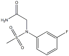 2-[3-fluoro(methylsulfonyl)anilino]acetamide Struktur