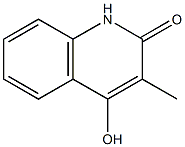 4-hydroxy-3-methyl-2(1H)-quinolinone Struktur