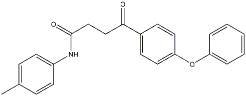 N-(4-methylphenyl)-4-oxo-4-(4-phenoxyphenyl)butanamide Struktur