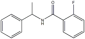 2-fluoro-N-(1-phenylethyl)benzamide Struktur