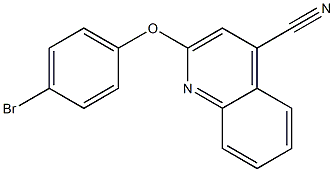 2-(4-bromophenoxy)-4-quinolinecarbonitrile Struktur