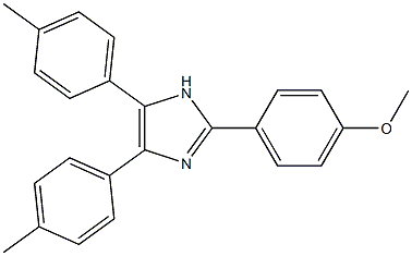 2-[4-(methyloxy)phenyl]-4,5-bis(4-methylphenyl)-1H-imidazole Struktur