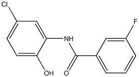 N-(5-chloro-2-hydroxyphenyl)-3-fluorobenzamide Struktur