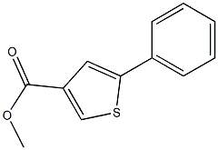 methyl 5-phenyl-3-thiophenecarboxylate Struktur